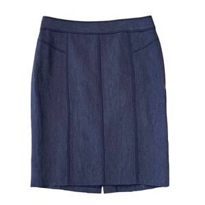 Classiques Entier Blue Pencil Straight Skirt - SIZE 10